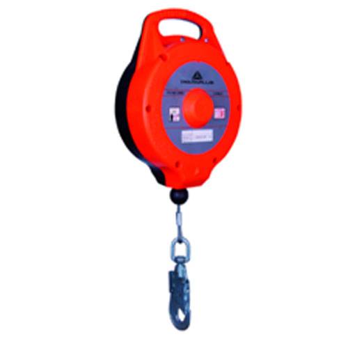 Dispositivo Anticaida Retractil - Cable De Acero Galvanizado De 4 Mm   Espesor - Largo 6 Mt. - Mosqueton Giratorio -  Art. 301.