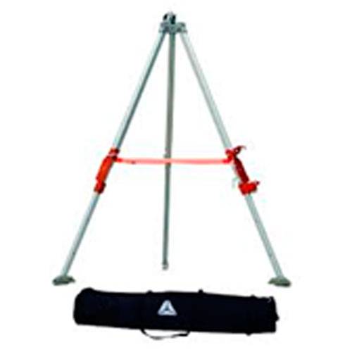 Tripode De Aluminio Con Viento Para 3 Usuario - Altura Regulable De 1,74 A 3,02 Mt. - Incluye Bolso Para Transporte