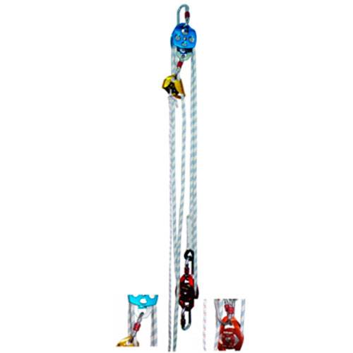Kit Completo Con Poleas De Seguridad Para Rescate De 40 Mt Largo Pernite Ascenso Y Descenso - Art. Kres-40