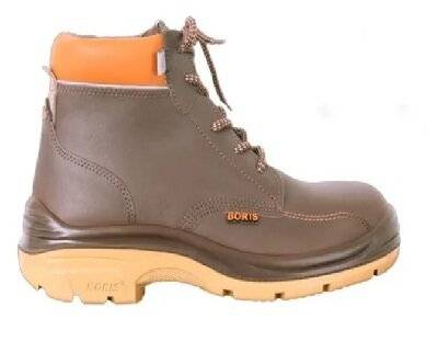 Botin Prusiano Acolchado - Cuero Flor - Color Marron - Suela Pu Bidensidad  Art. 3312x - Talles 36 Al 47 - Marca Boris. | Boris