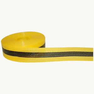 Rollo De Cinta Amarillo Y Negra Precausion Tejida - Ecologica - 100 Mt. Largo X 50 Mm De Ancho. - Marca Cd