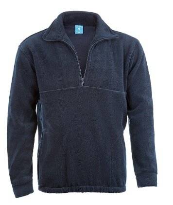 Buzo Polar 1/2 Cierre – Color Azul Marino - Antipillin Aislante Termico – Cierre Ykk - Talle S – Marca Security Hnos.