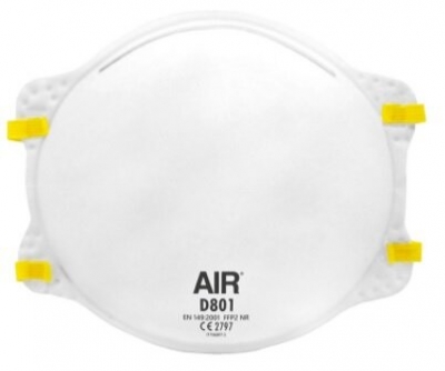 Respirador Descartable D801 Ffp2 Nr . N95 - Marca Air.