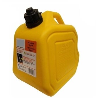 Bidon Plastico Para Almacen Y Transporte De Gas Oil - Con Pico Vertedor Color Amarillo - Capacidad 10 Lt. - Marca Cd. Homologado Por Atsm