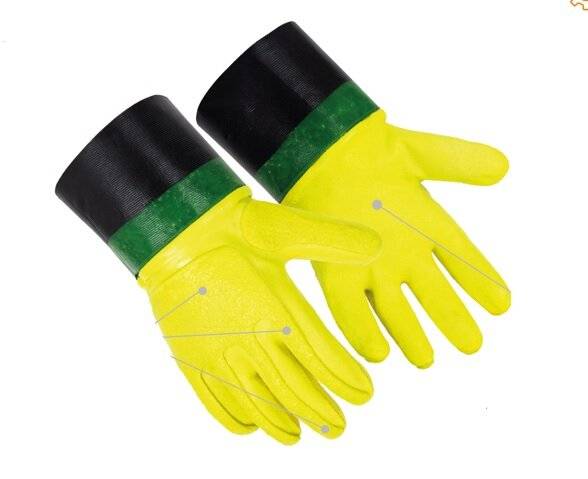 Guante De Nitrilo Naranja 100% Impermeable - Proteccion Antigolpe  O Recubierta Con Nitrilo  - Art. Gn10N - Talle 9 - Marca Segod.