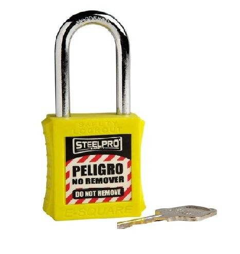 Candado De Bronce Color Amarillo - Arandela Chica - Art. X-05 - Marca Steelpro