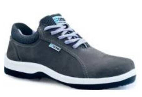 Zapatilla De Seguridad Dama - Suela Pu Bidensidad - Puntera De Composite Modelo Gema - Color Marron - Cuero Gamuzado - Marca Ombu. $ 7267.88 O Talle 35