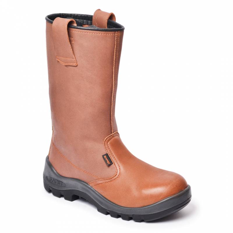 Bota Petrolera – Cuero Flor Hidrofugado – Puntera De Acero – Suela  Poliuretano Bidensidad - Color Marron - T/37 Al 49