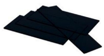 Vidrio Rectangular Para Careta Soldar, Oscuro -