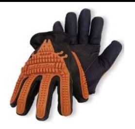 Guante Vaqueta Color Hidrofugado - Refuerzo En Palma - Puño Corto Proteccion Antigolpe  - Forrado -  Art. Gv03F