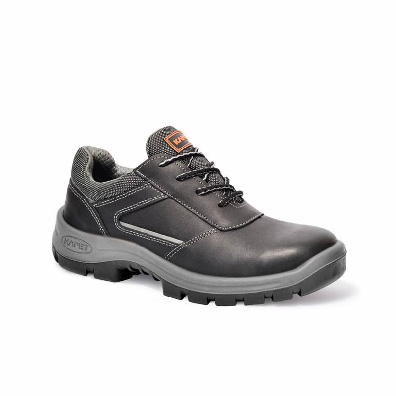 Zapato Prusiano. Cuero Flor Hidrofugado/ Textil – Puntera Composite – Suela Poliuretano Bidensidad. Dielectrico Color Negro T/36 Al 47
