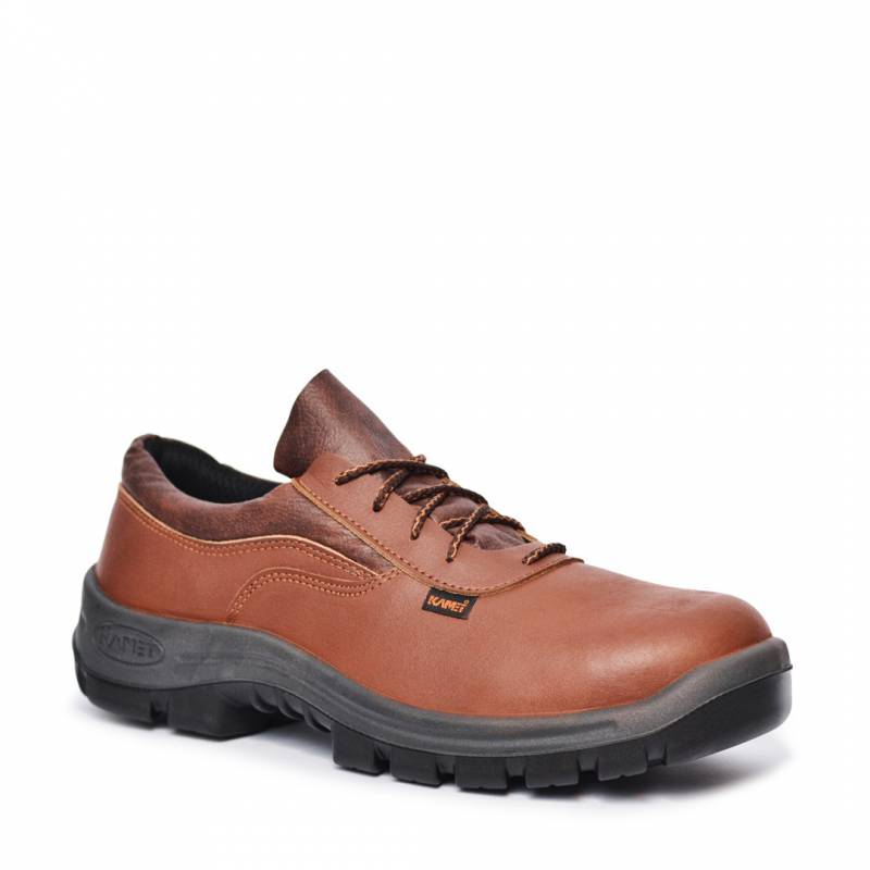 Zapato Frances - Cuero Flor - Puntera De Acero - Color Marron - Suela Poliuretano Bidensidad. Dielectrico - Art. 21001 - T/35.