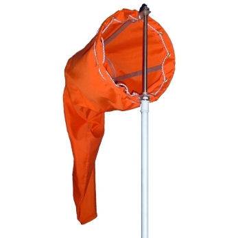 Tela Manga Completa Con Estructura De Aluminio Para Aeropuertos.   Medida 0.50 X 2.50 Mt - Color Naranja -