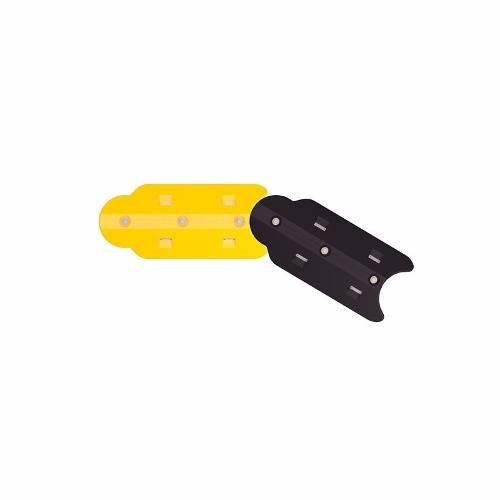 Despertador De Pvc Flexible - Sin Reflectivos - Altura: 2,5 Cm  Base: 50 Cm De Ancho X 12 Cm De Pisada (Módulo) -  Amarillo O Blanco