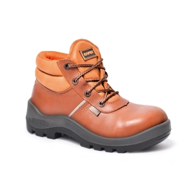 Botin Prusiano Petrolero Cuero Flor Resistente Al Agua – Puntera De Acero Suela  Poliuretano Bidensidad. Dielectrico - Color Marron T/36