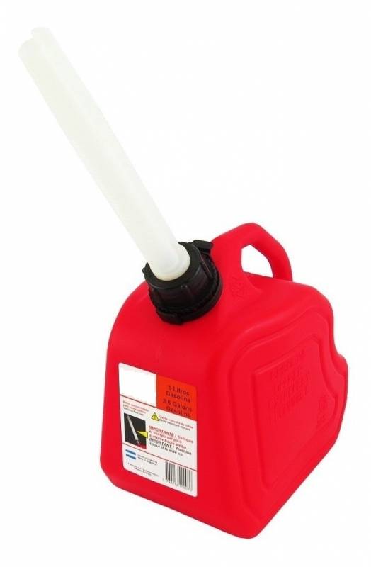 Bidon Plastico Para Almacen Y Transporte De Nafta - Con Pico Vertedor - Color Rojo - Capacidad 20 Lt. - Marca Cd