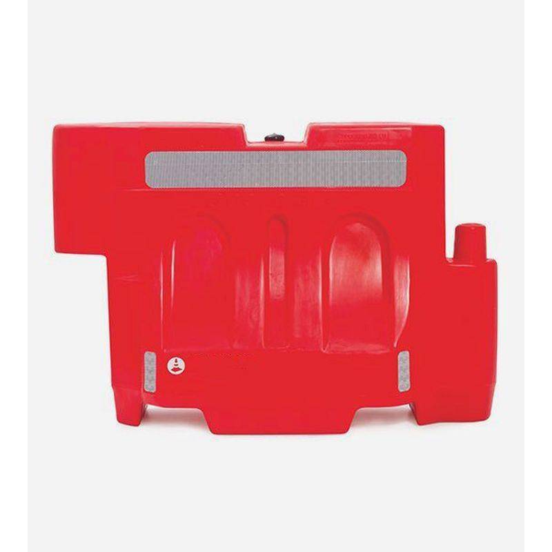 Canalizador  De Pvc  - Color Blanco O Rojo - 80 Cm Altura X 120 Cm Largo -  Peso 15 Kg. - Con Reflectivo - Recargable