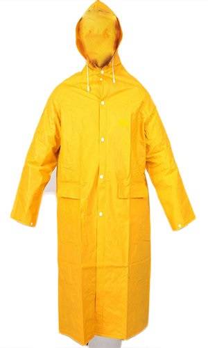 Capa De Pvc - Para Lluvia - Mod. Clasico - Color Amarillo - Espesor  0,45 Mm -. Talle S