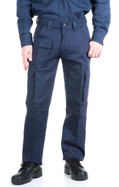 Pantalon De Gabardina - 8 Oz. Color Azul Marino - Tipo Cargo - T/40 Al 60 -  Marca Pampero. | Fortaleza