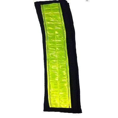 Cubre Cinturon De Seguridad Reflectivo - Amarillo  O Naranja Cierre Con Velcro. 24 Cm X 6 Cm.