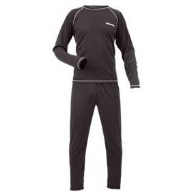 Conjunto Termico Cooldry – 1° Piel. - Poliester 100%  - Color Negro  Marca Hard Work. Talle M