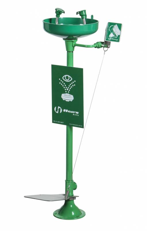 Lavaojos En Acero Galvanizado Con Doble Accionamiento: Manual O   Por Pedal.