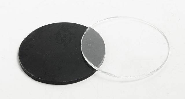 Vidrio Redondo Para Careta Soldar, Oscuro -