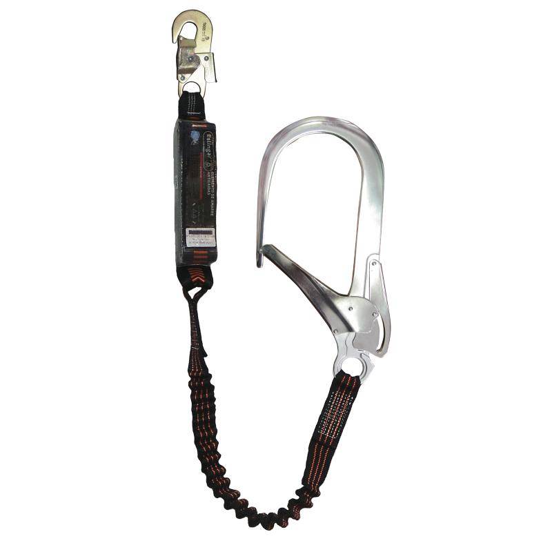Cabo De Vida De Cinta  De 1,5 Mts De Largo - Regulable - Mosquetón  De 110 Mm. Con Amortiguador De Caida - Art. Cv2020Ea