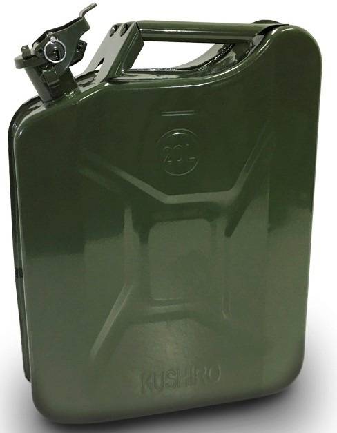Bidon Metalico Para Almacen Y Transporte De Combustible -  Capacidad 10 Lt. Con Pico Vertedor - Marca Cd.