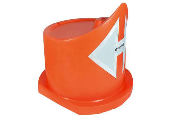 Bumper De Polietileno Semirígido Fabricado Por Sistema Rotacional En Una Sola Pieza. Apto Para Llenado Con Arena O Agua - Con Reflectivo