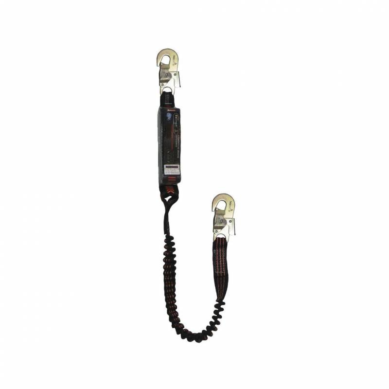 Cabo De Vida De Cinta De 1.5 Mts De Largo -  Cinta Elastizada. – Mosquetón - De 18 Mm - Con Amortiguador De Caida - Art. Cv21Ea  - Marca Eslingar.