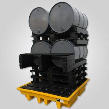 Ecostacker  Módulo Apilable Para 4 Tambores -  De 200 L Colocados En Forma Horizontal.