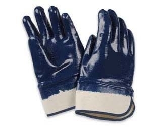 Guante Nitrilo Azul, Baño Completo Con Puño De Lona - Pesado.  Art. N1001 - T/10 – Marca Gamisol.