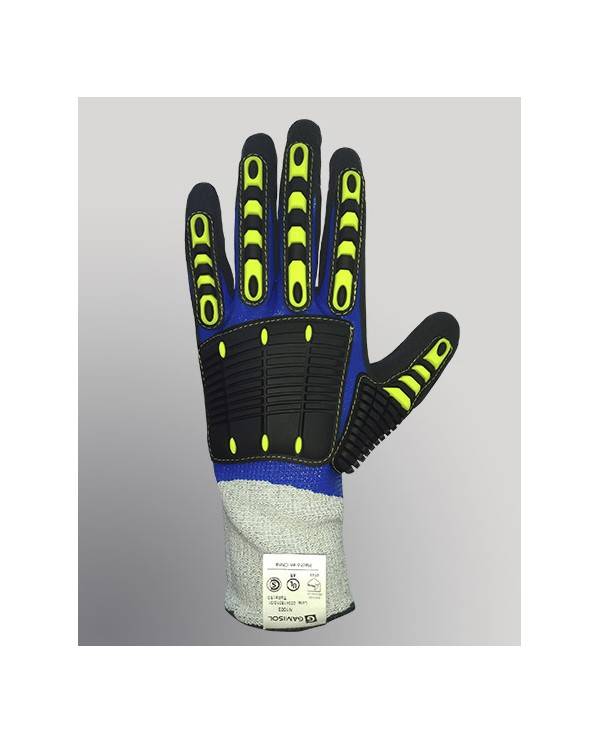 Guante G13 Bañado Interior Completo C/ Nitrilo Liso, Y Exterior Con Nitrilo - Anti Impacto Y Anticorte En Dorso. - T/10 - Art. N1003-Im - Marca Gamisol.