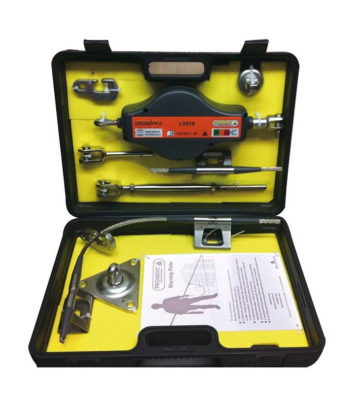 Kit Linea De Vida Horizontal En Cable De Acero Inoxidable - Spiderline Ii .