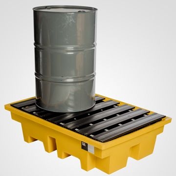 Pallet Antiderrame Para 2 Tambores De 200 Lts - Carga Máxima 600 Kgs.  Capacidad De Contención 230 Lts.