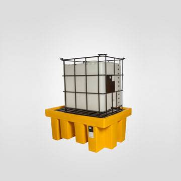 Pallet Antiderrame Para Cubitainer Sin Batea Para Válvula Dosificadora - Medidas Batea Grande - Carga Máxima 1500 Kgs /Capacidad Contencion 1100 Lts