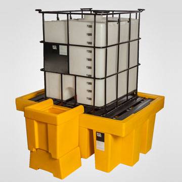 Pallet Antiderrame Para Cubitainer - Carga Máxima 1100 Lts. /Capacidad De La Batea Chica 86 Lts.