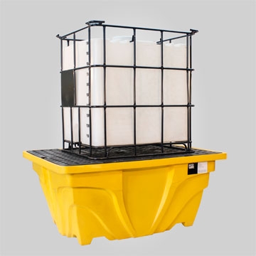 Pallet Antiderrame P/ Cubitainer,  Sin Batea Para La Válvula Dosificadora - Carga Máxima 1500 Kgs (D.u.c.) /Capacidad De Contención 1206 Lts